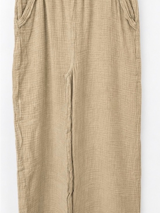 Zenana Outfitters Pants - Zenana Women's Wide Leg Pants in Khaki Tan